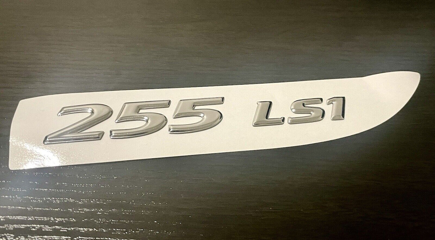 255LS1 Chrome Script Badge Boot Badge HSV Clubsport Senator Grange Maloo
