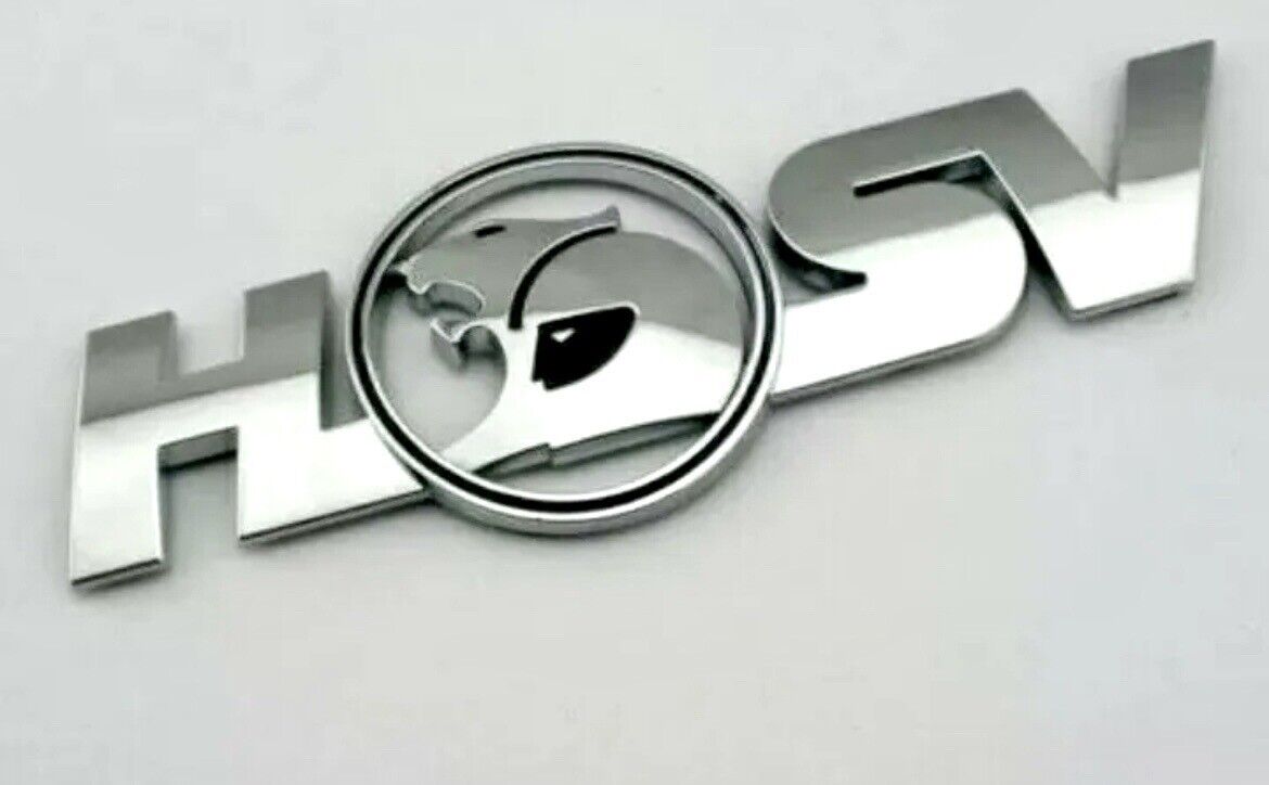 2 X Chrome Senator Badge and 2 X HSV chrome Script Badge VE VF Senator.