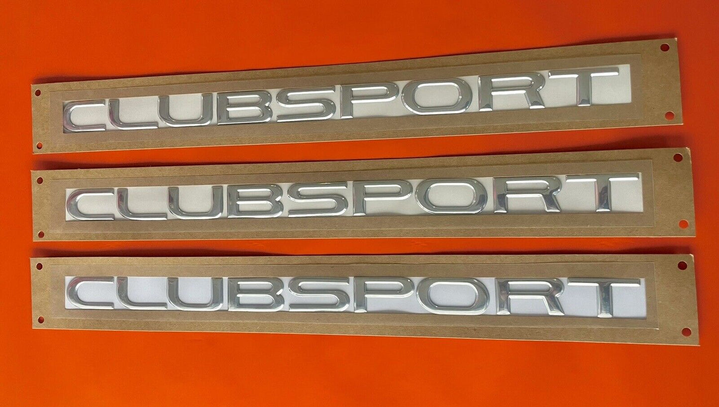 HSV VE VF Clubsport Chrome Badge X 3 Combo FOR VE VF CLUBSPORT