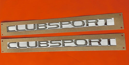 HSV VE VF Clubsport Chrome Badge X 2 Combo FOR VE VF CLUBSPORT Express Post