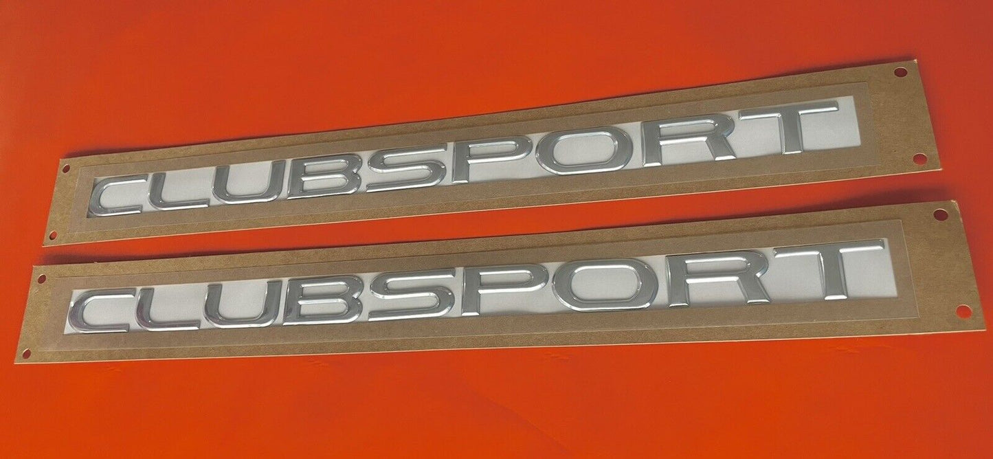 HSV VE VF Clubsport Chrome Badge X 2 Combo FOR VE VF CLUBSPORT Express Post