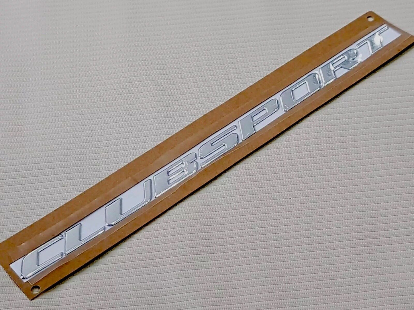 Chrome CLUBSPORT Script Badge For HSV VY VZ with Self Adhesive Back High Quality