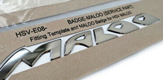 Maloo VF Chrome Badge HSV Maloo Chrome Script Badge  X 1
