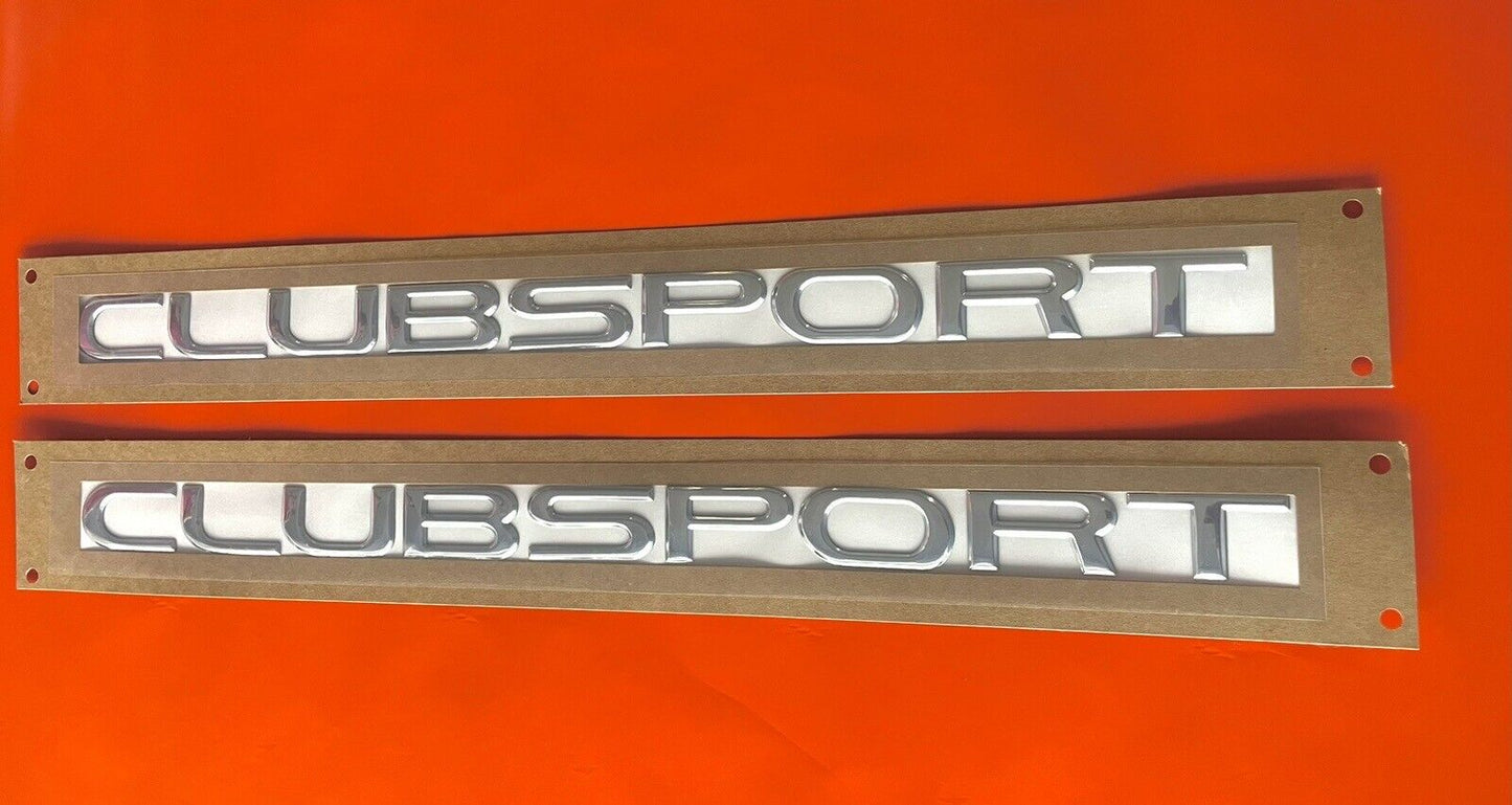 HSV VE VF Clubsport Chrome Badge X 2 Combo FOR VE VF CLUBSPORT Express Post