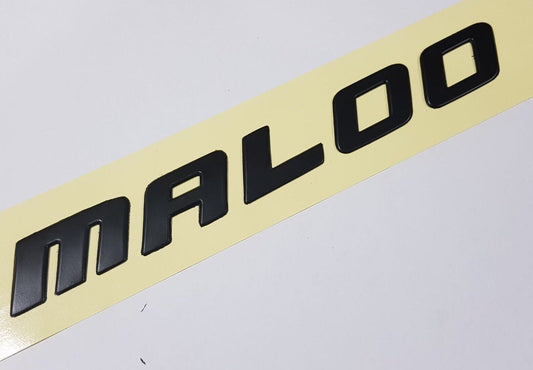 Maloo VZ Badge HSV Maloo  Matt Black Boot Badge