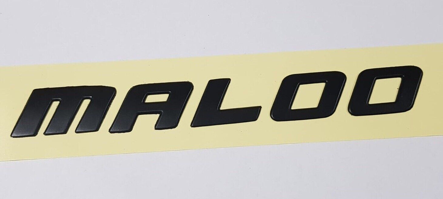 Maloo VZ Badge HSV Maloo  Matt Black Boot Badge