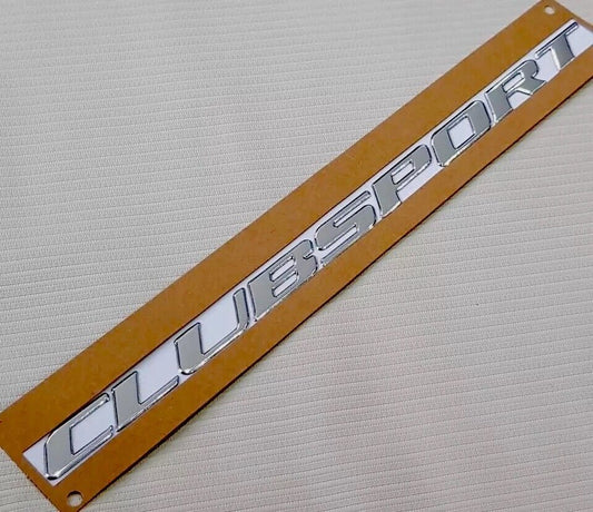 Chrome CLUBSPORT Script Badge For HSV VY VZ with Self Adhesive Back High Quality