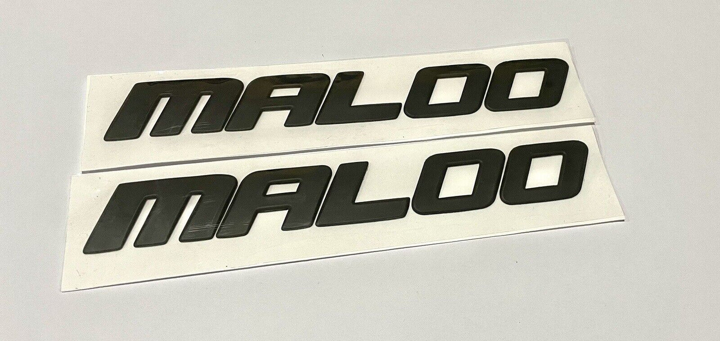 Maloo VZ  Script Badge Matt Black  HSV Maloo  Matt Black X 2