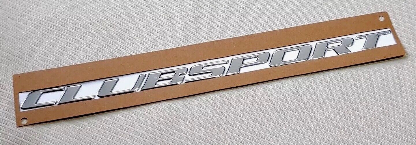 Chrome CLUBSPORT Script Badge For HSV VY VZ with Self Adhesive Back High Quality