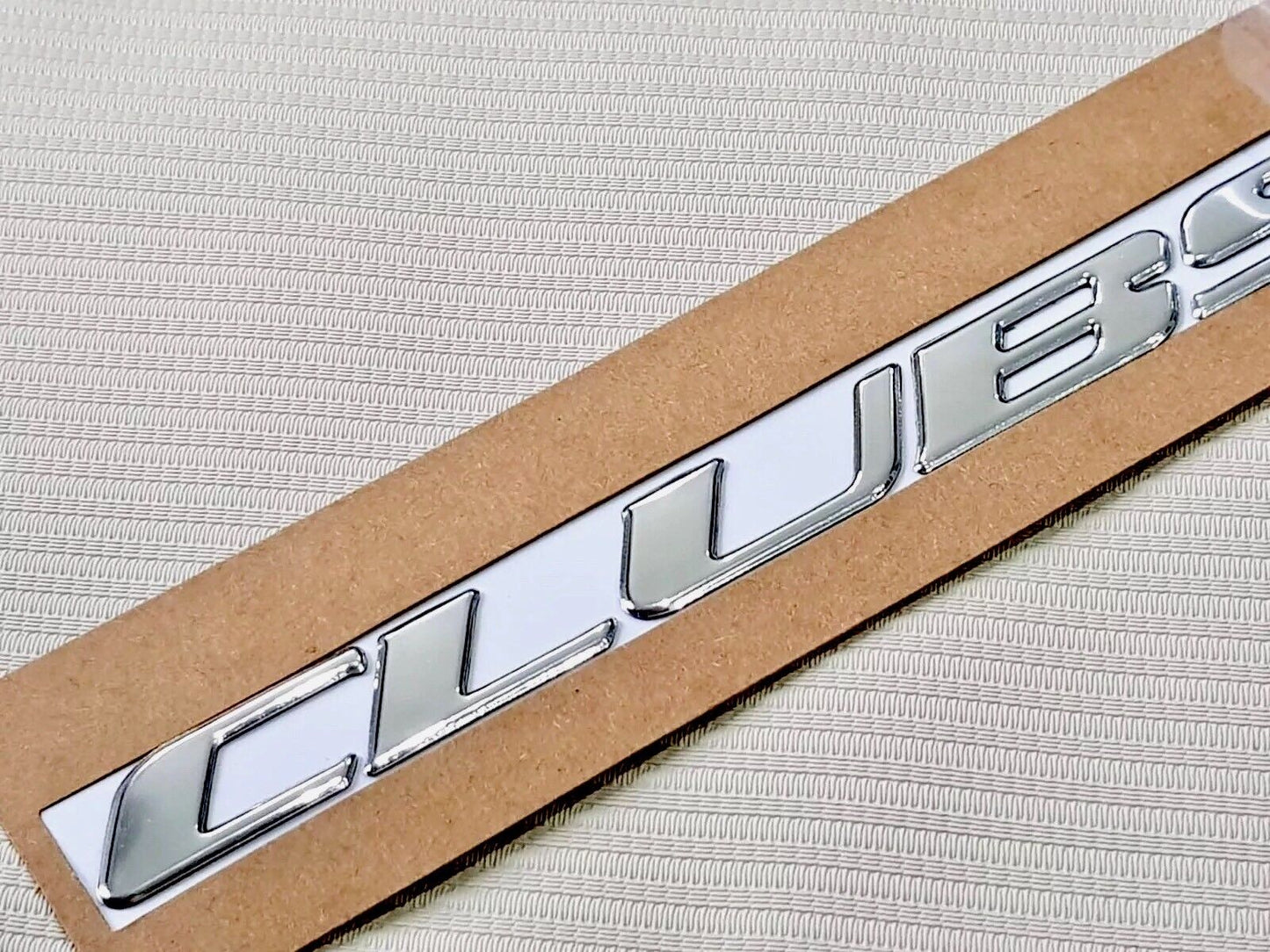 Chrome CLUBSPORT Script Badge For HSV VY VZ with Self Adhesive Back High Quality