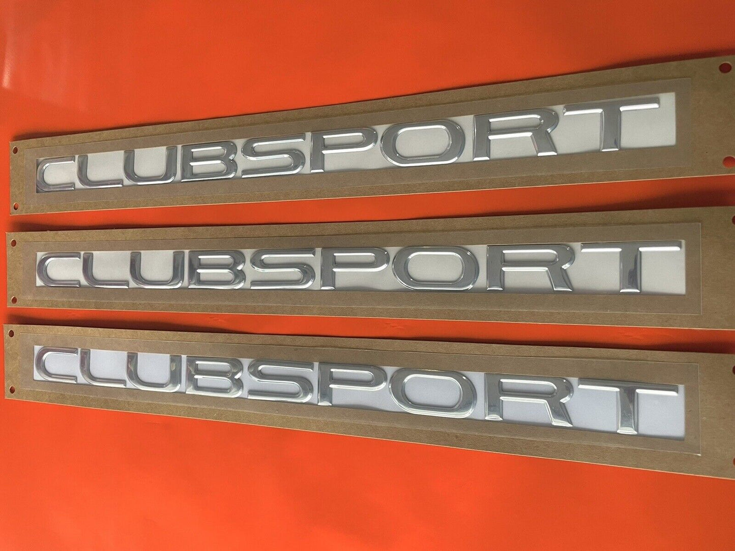 HSV VE VF Clubsport Chrome Badge X 3 Combo FOR VE VF CLUBSPORT