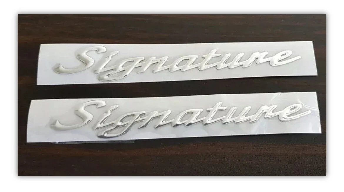 HSV signature pillar bdges VY VT VX  commodore  chrome stick -on badge..