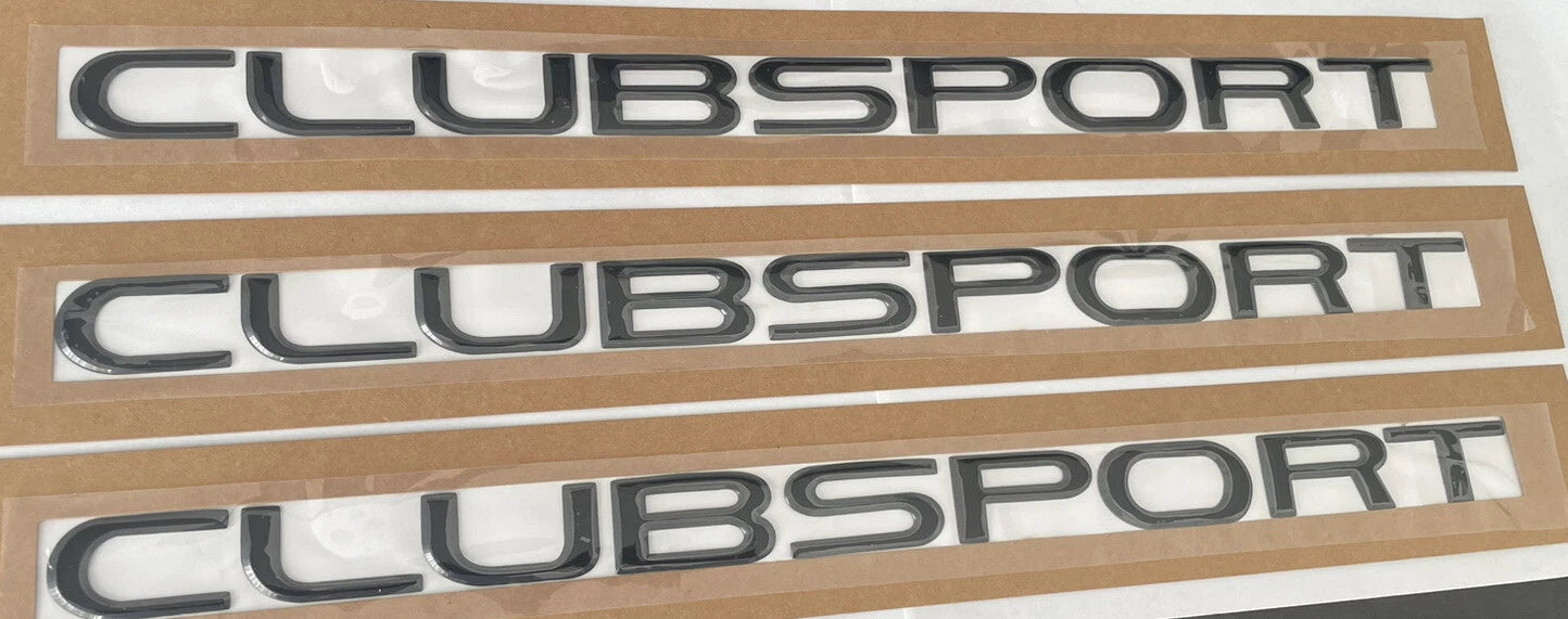 HSV VF VE Clubsport side skirt/boot Gloss Black badges for VE VF commodore X3