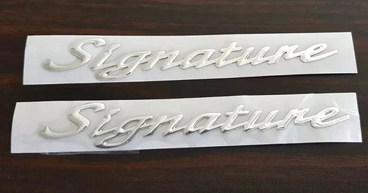 HSV signature pillar bdges VY VT VX  commodore  chrome stick -on badge..
